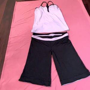 Champion workout top and knee workout pant